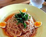 トマトジュースで太陽のトマト麺風冷製素麺作り方3写真