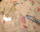 石狩鍋風☆豆腐白玉だんごの味噌汁作り方4写真