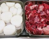 ホッと温まる☆大根と牛肉の韓国風煮込み作り方1写真