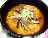 ヘルシー麻婆茄子辛ラーメン作り方5写真