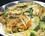 野菜たっぷり！☆豚キムチの焼き冷麺作り方12写真