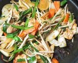 野菜たっぷり！☆豚キムチの焼き冷麺作り方9写真
