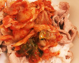 簡単豚肉ネギのごま油かけ写真付き作り方3写真