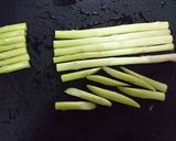 南瓜とアスパラのアーモンドバター醤油炒め作り方4写真