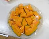 かぼちゃのグラタン　餃子の皮の歯ごたえ作り方1写真