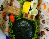 キャラ弁♡黒猫ちゃんのハロウィン弁当作り方3写真