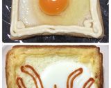 目玉焼きトースト+お絵描き作り方23写真