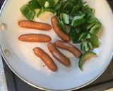 波にのるウィンナー作り方1写真
