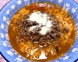 納豆坦々風♪♪辛ラーメン作り方4写真