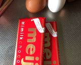 チョコ2枚卵2こでお手抜きガトーショコラ作り方1写真