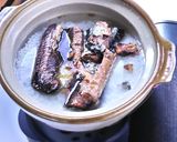 アウトドア飯土鍋でさんま缶の炊き込みご飯作り方3写真