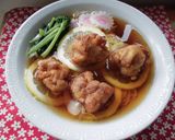 唐揚げレモンラーメン！作り方3写真