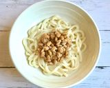納豆ときゅうりこぶおろしのぶっかけうどん作り方3写真