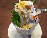 柿のゴマだれ風豆腐クリーム素麺パフェ作り方7写真