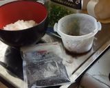 豪快流　麺つゆ煮のお茶漬け作り方1写真