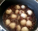 小豆汁の小豆再利用簡単手作り白玉ぜんざい作り方4写真