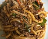 回鍋肉うどん♪作り方8写真