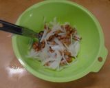 玉ねぎたっぷりの納豆トースト作り方4写真