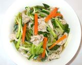 五目あんかけラーメン♪簡単野菜豚肉スープ作り方14写真