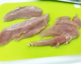 揚げた鶏胸肉のネギソースかけ作り方2写真