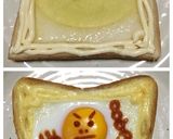 目玉焼きトースト+お絵描き作り方24写真