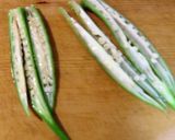 オクラを芯に♬変わり卵のりまき作り方2写真