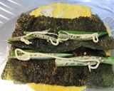 オクラを芯に♬変わり卵のりまき作り方4写真