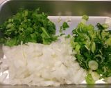 梅と大根の茎の和風スープチャーハン作り方4写真