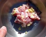 生姜とチキンのクリームスープパスタ作り方1写真