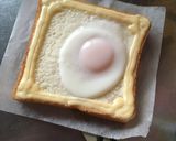 目玉焼きトースト+お絵描き作り方18写真