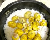 秋の風味、栗ご飯作り方3写真