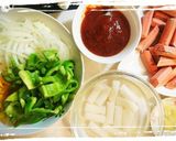 韓国ソーセージ炒め〜한국 소세지 볶음作り方1写真