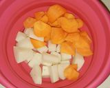 割り下で鶏大根作り方1写真
