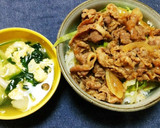 簡単　しょうが焼き丼作り方5写真