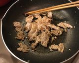 肉とキノコのオイスターソース炒め作り方2写真