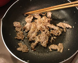 肉とキノコのオイスターソース炒め作り方2写真