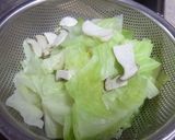 キャベツとエリンギの酢の物作り方1写真