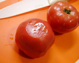 簡単節約！和風カップトマト☆オンザライス作り方1写真