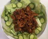 豚肉のケチャップポン酢とレタスのサラダ作り方4写真