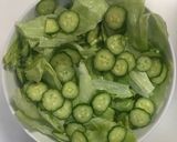 豚肉のケチャップポン酢とレタスのサラダ作り方1写真