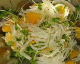 サッパリ副菜！柿+大根+カイワレのなます作り方2写真