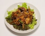 鶏むね肉とキノコのバター醤油炒め作り方8写真