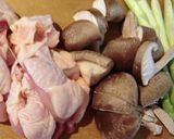 アスパラガス・生椎茸・鶏肉のオイスター味作り方2写真