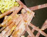 簡単！卵＆納豆＆ベーコンのペペロンチーノ作り方6写真