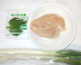 鶏胸肉のわさび醬油あえ♪簡単蒸し鶏レンジ作り方1写真