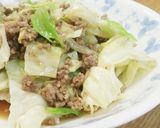 材料2つだけ！ きゃべつの挽き肉炒め作り方5写真