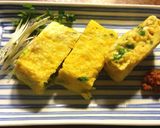 お弁当用三つ葉入り玉子焼き作り方4写真