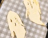 ハロウィンに！オバケの油揚げチーズ焼き作り方4写真