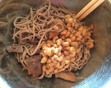 納豆とブリの照り焼きのごちゃまぜ蕎麦作り方3写真