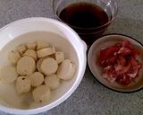 さつまいもの麺つゆレモン煮作り方1写真